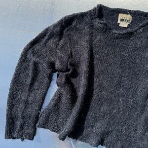Vintage Navy Cropped Sweater